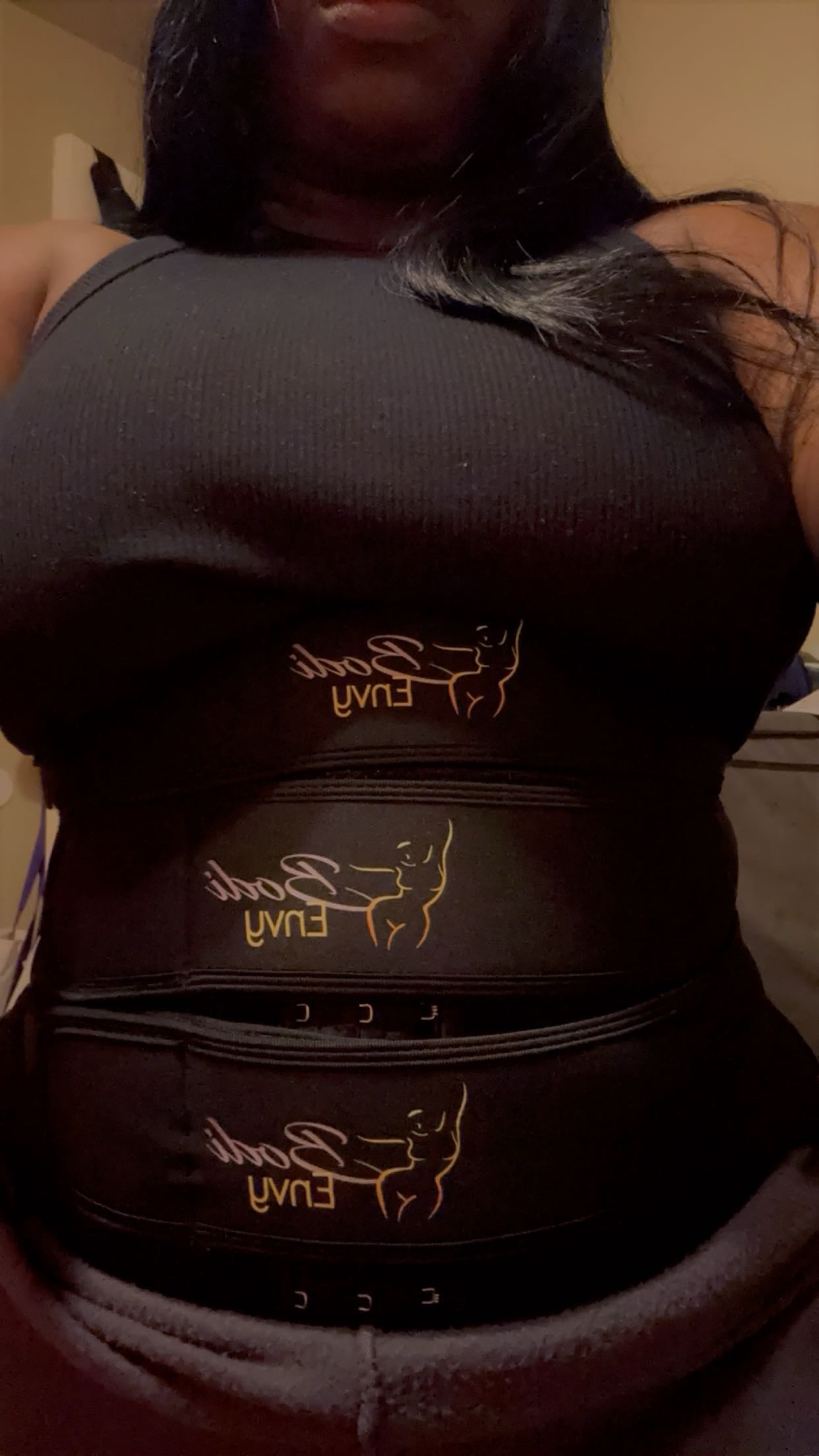 Applying Pressure Waist Trainer